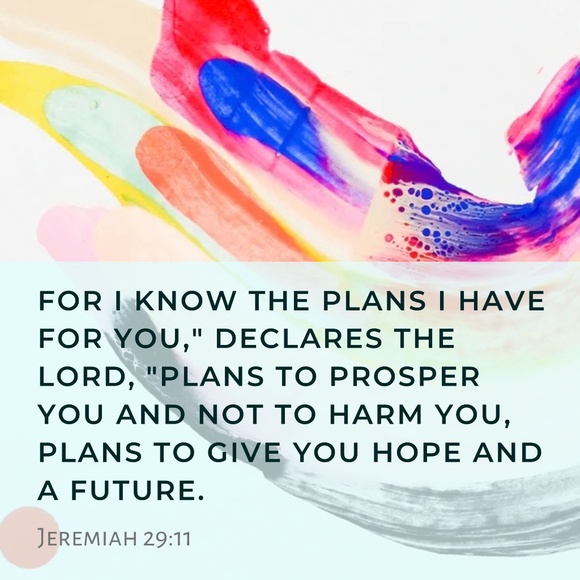 Bible Verse Beaded Bracelet - Handmade - NEW - Jeremiah 29:11 - Picture 2 of 2